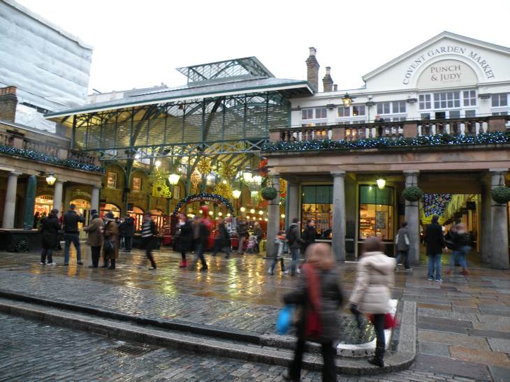  vue extérieure de Covent Garden en période de fêtes